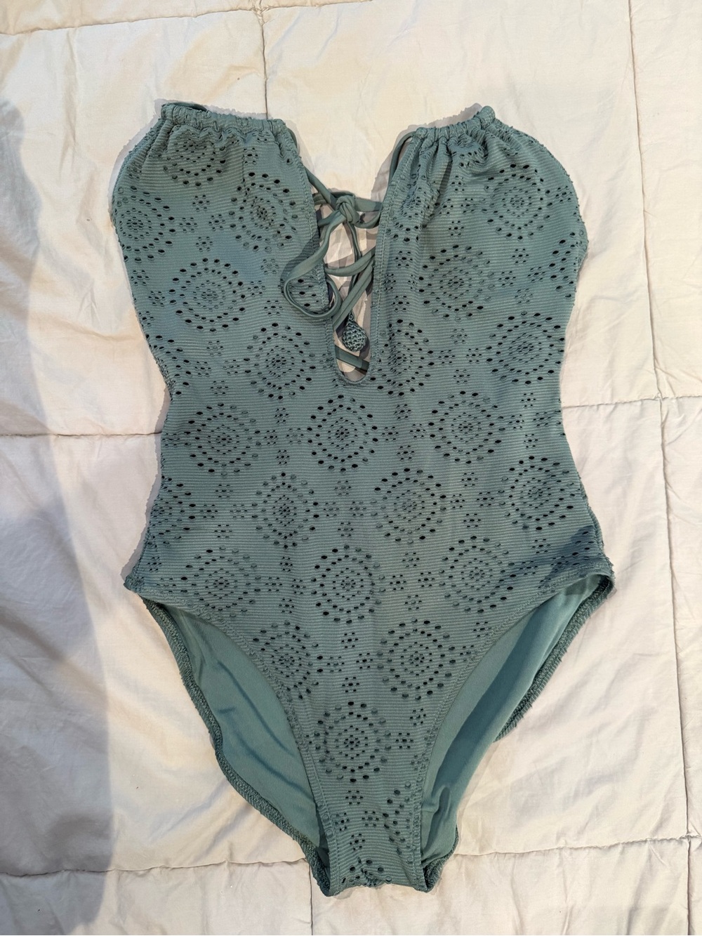aerie Green One-Piece Swimsuit